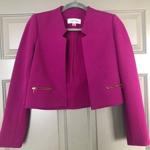 Calvin Klein Petite fuchsia Blazer